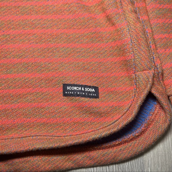 Scotch Soda Amsterdam Striped Sweatshirt Crew Neck Pullover Men’s Size L Large - Picture 2 of 7